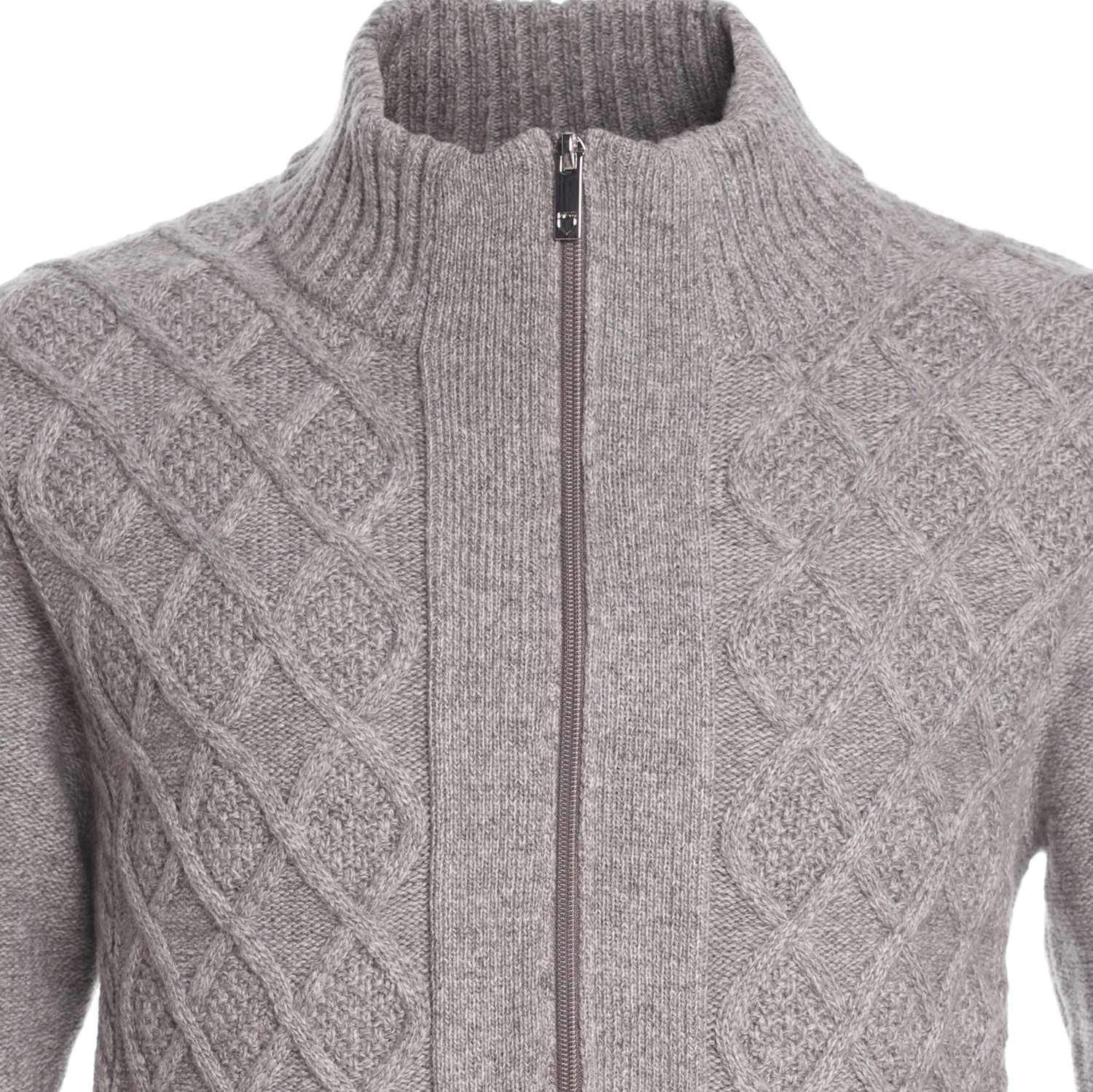 Sweater Melange Trenzado