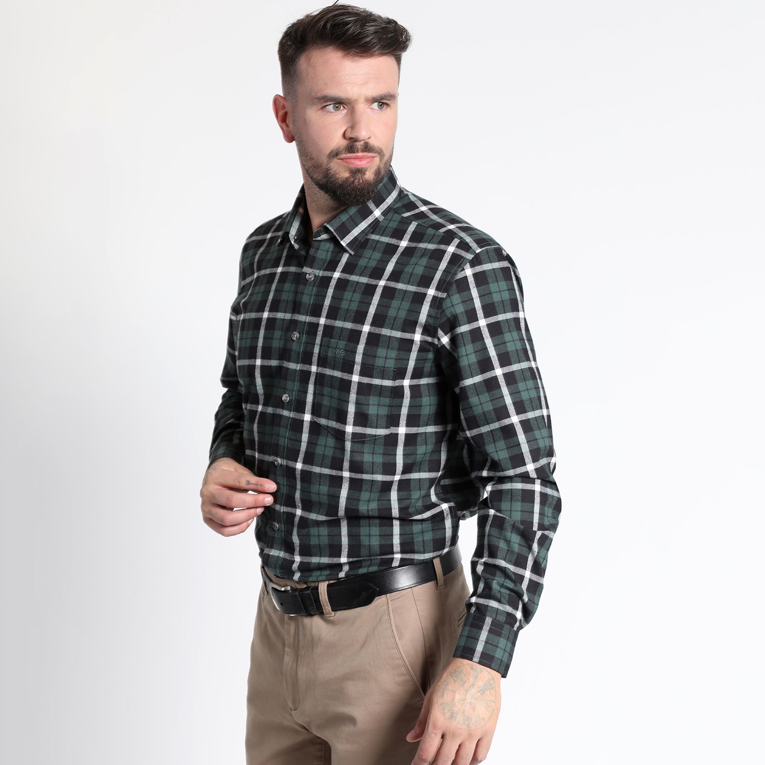 Camisa Manga Larga Villela Escocesa Yd Regular Fit