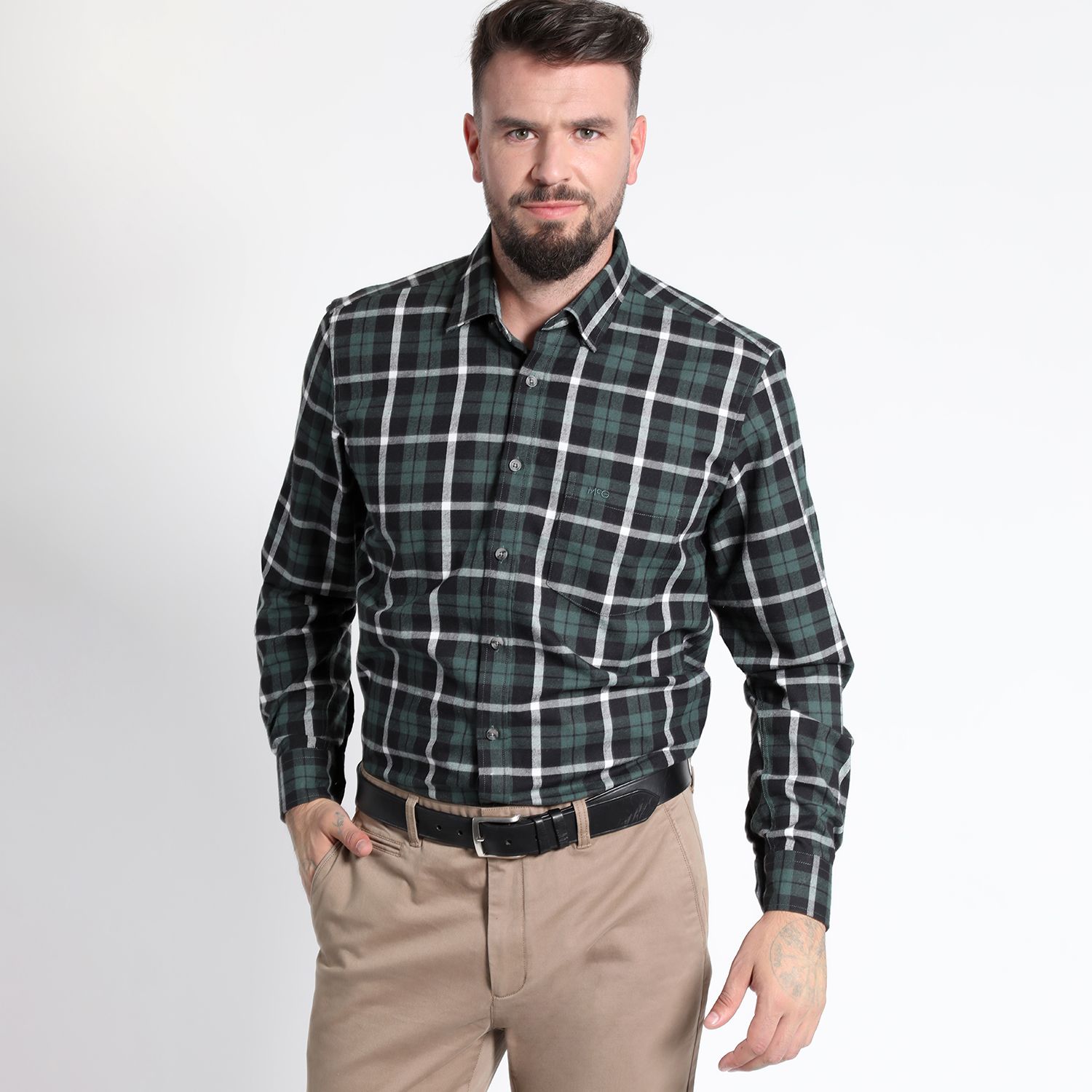 Camisa Manga Larga Villela Escocesa Yd Regular Fit