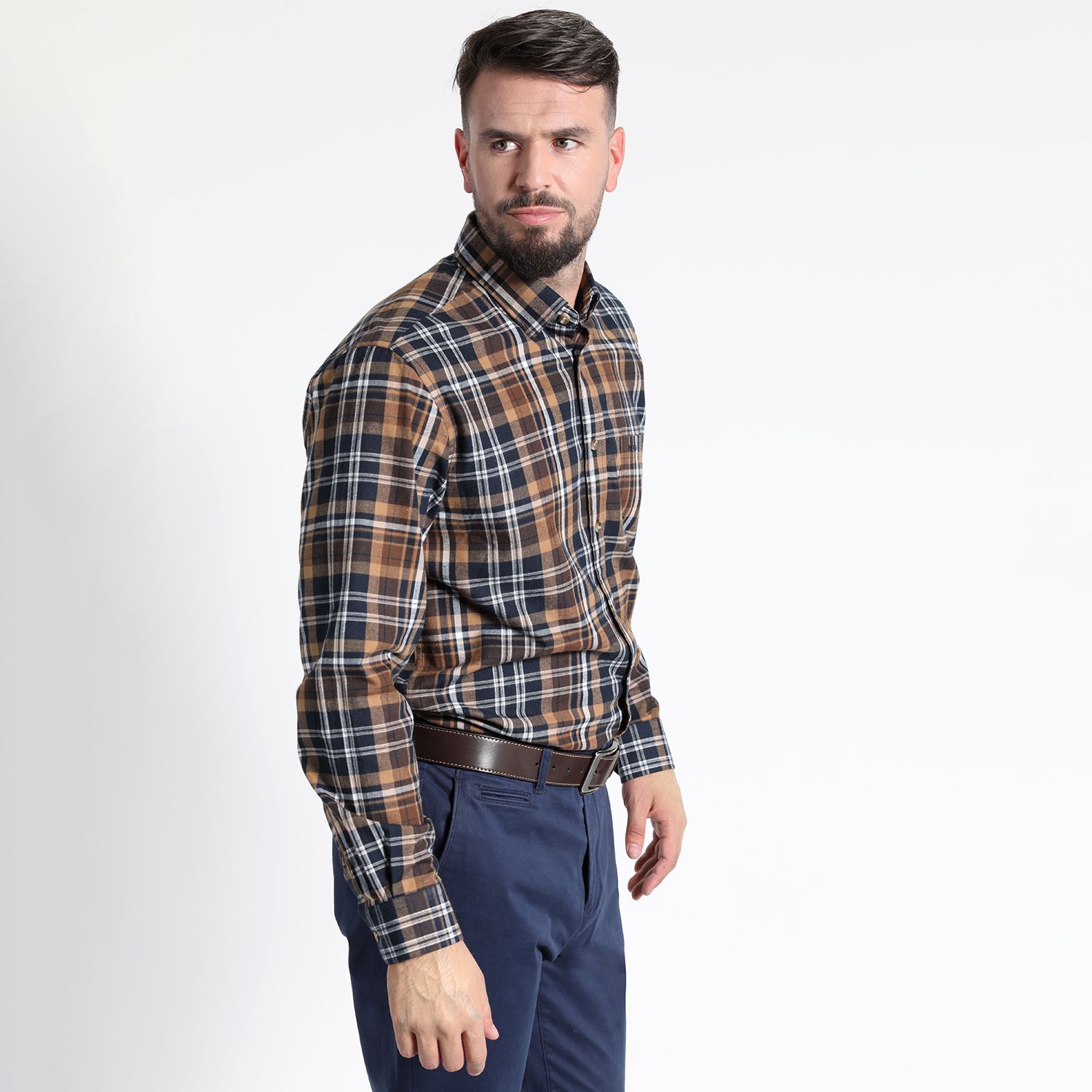 Camisa Manga Larga Villela Escocesa Yd Regular Fit