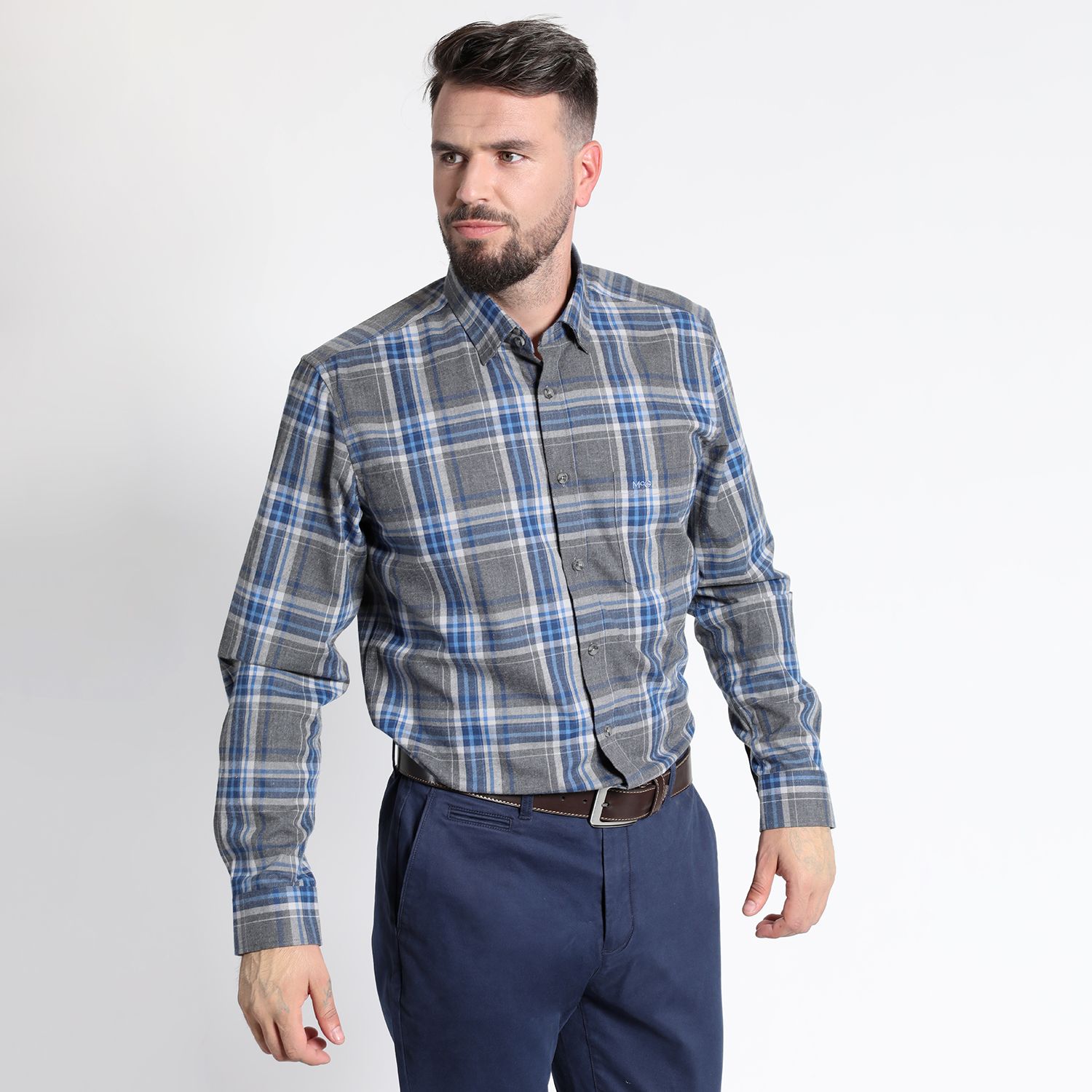 Camisa Manga Larga Villela Escocesa Yd Regular Fit