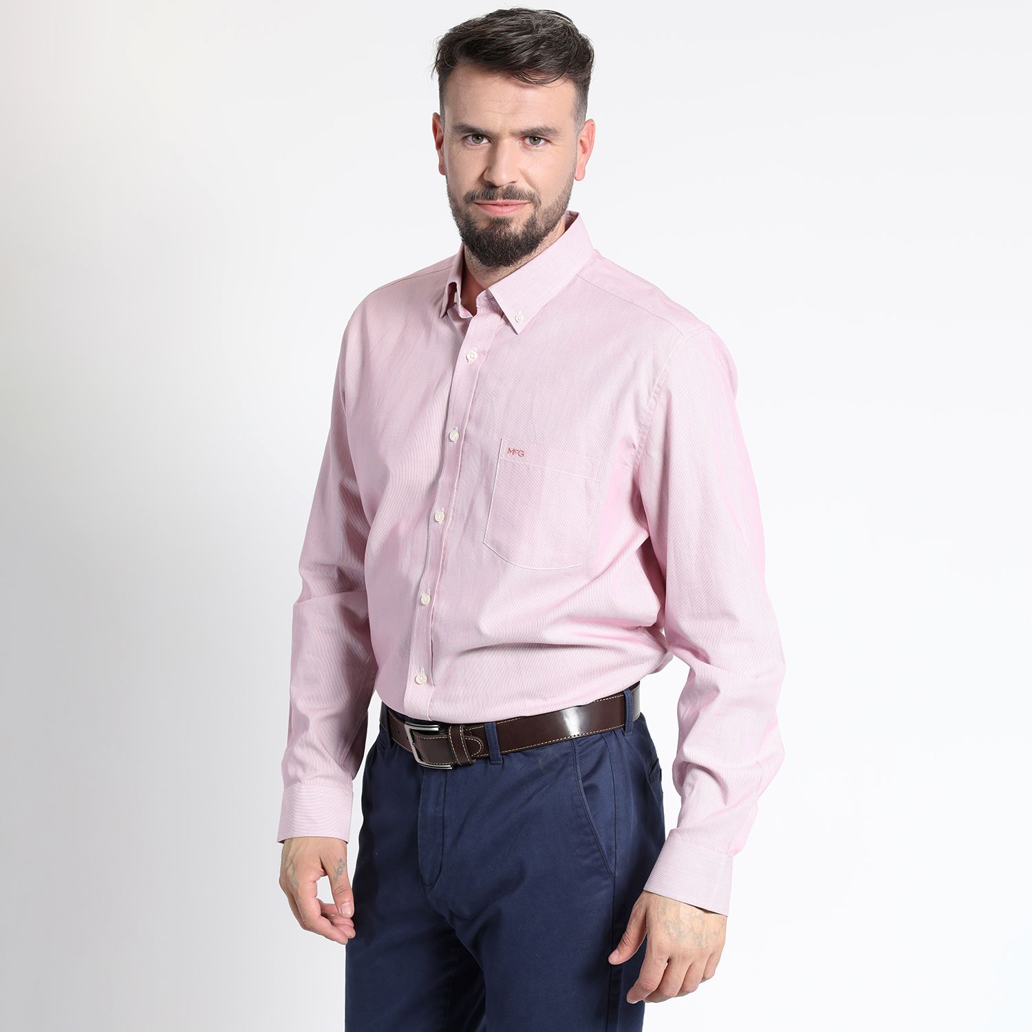 Camisa Manga Larga Dobby Yd Comfort Fit Smart