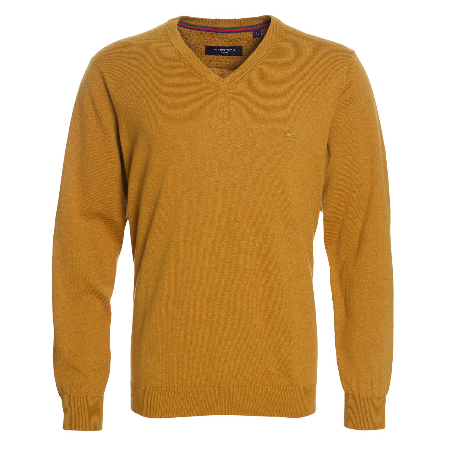 Sweater Manga Larga Melange Cuello V
