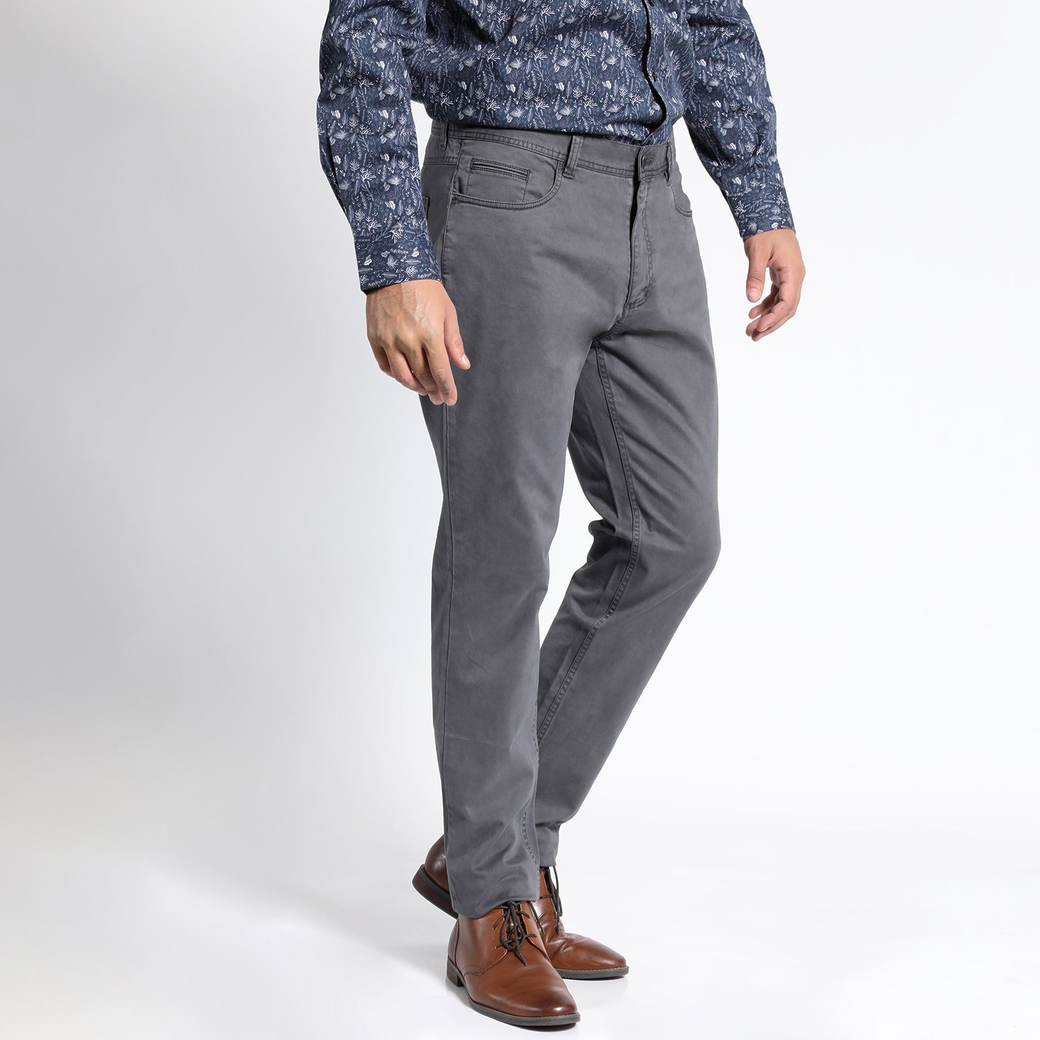 Pantalón Gabardina 5 Bolsillos Garment Dye