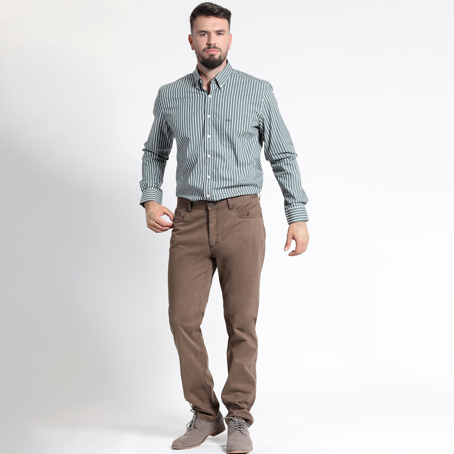 Pantalón Gabardina 5 Bolsillos Garment Dye