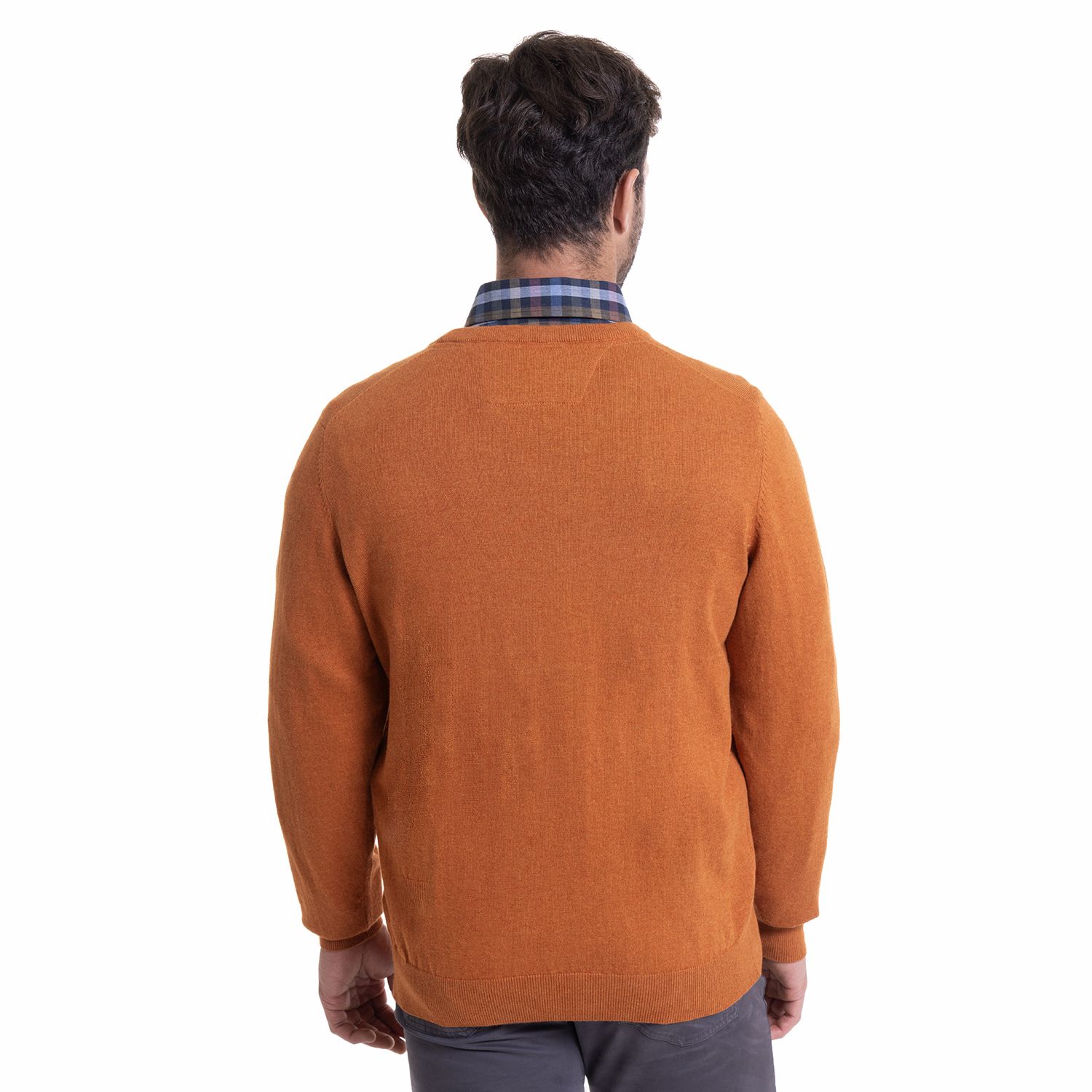 Sweater Cuello V Melange