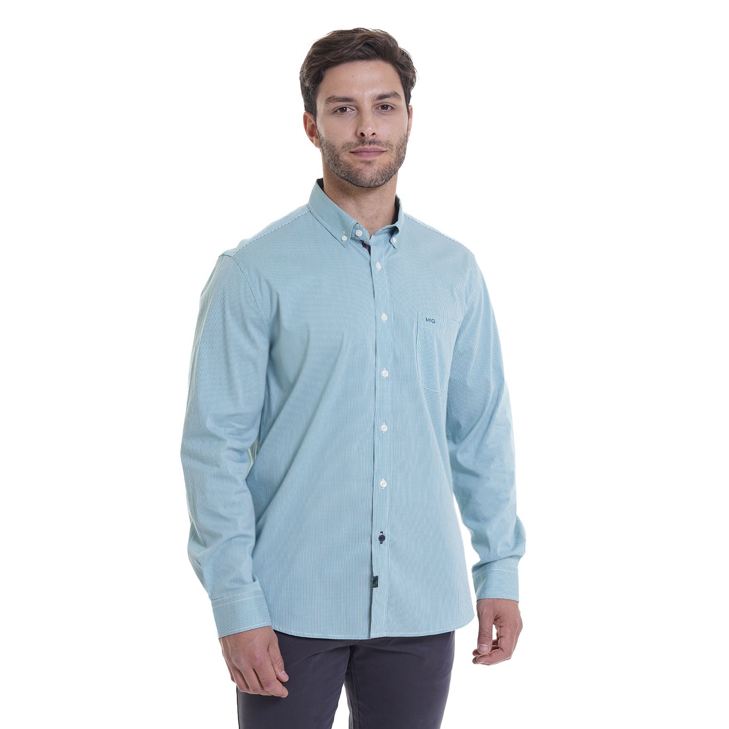 Camisa Bronx Micro Cuadro Regular Fit