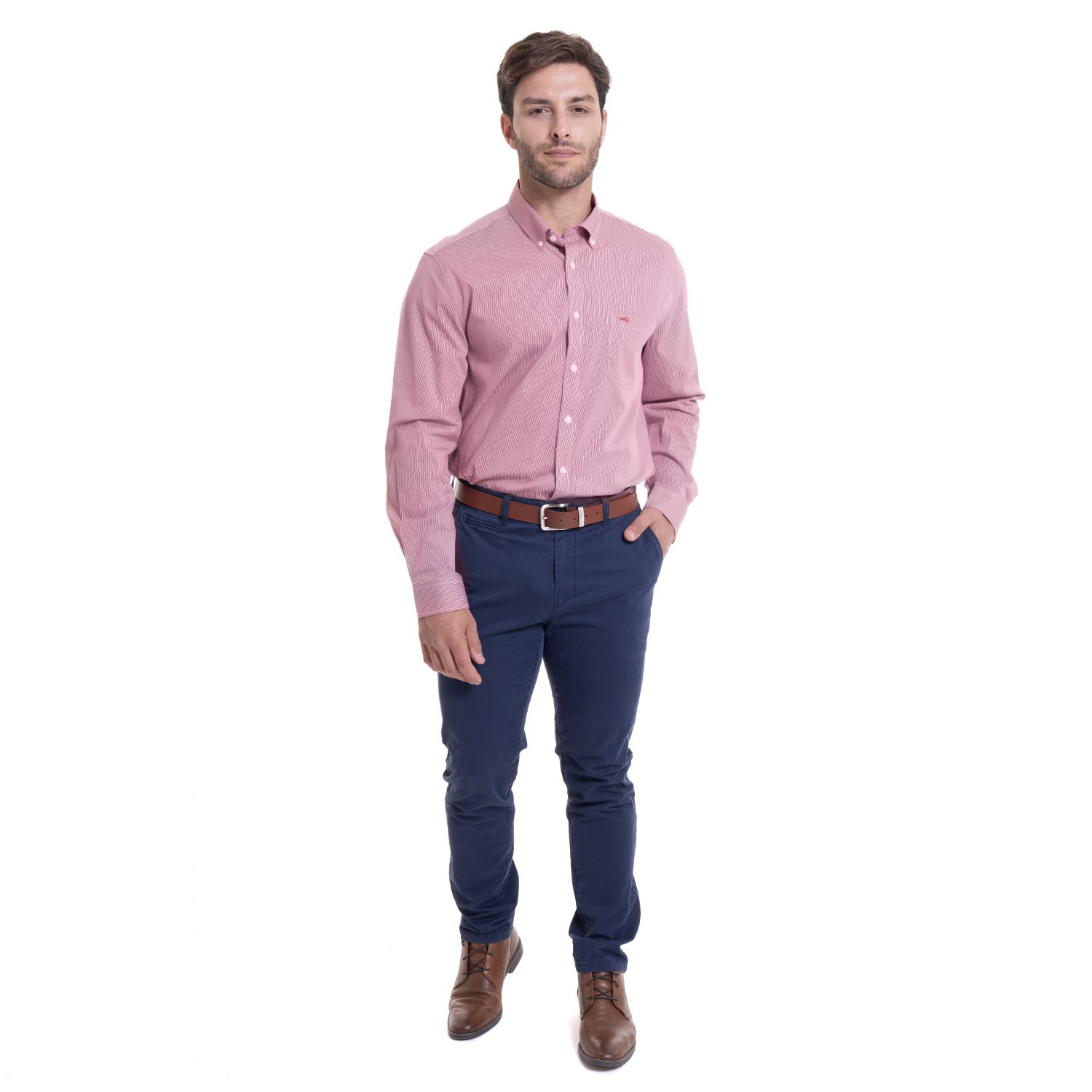 Camisa Bronx Micro Cuadro Regular Fit