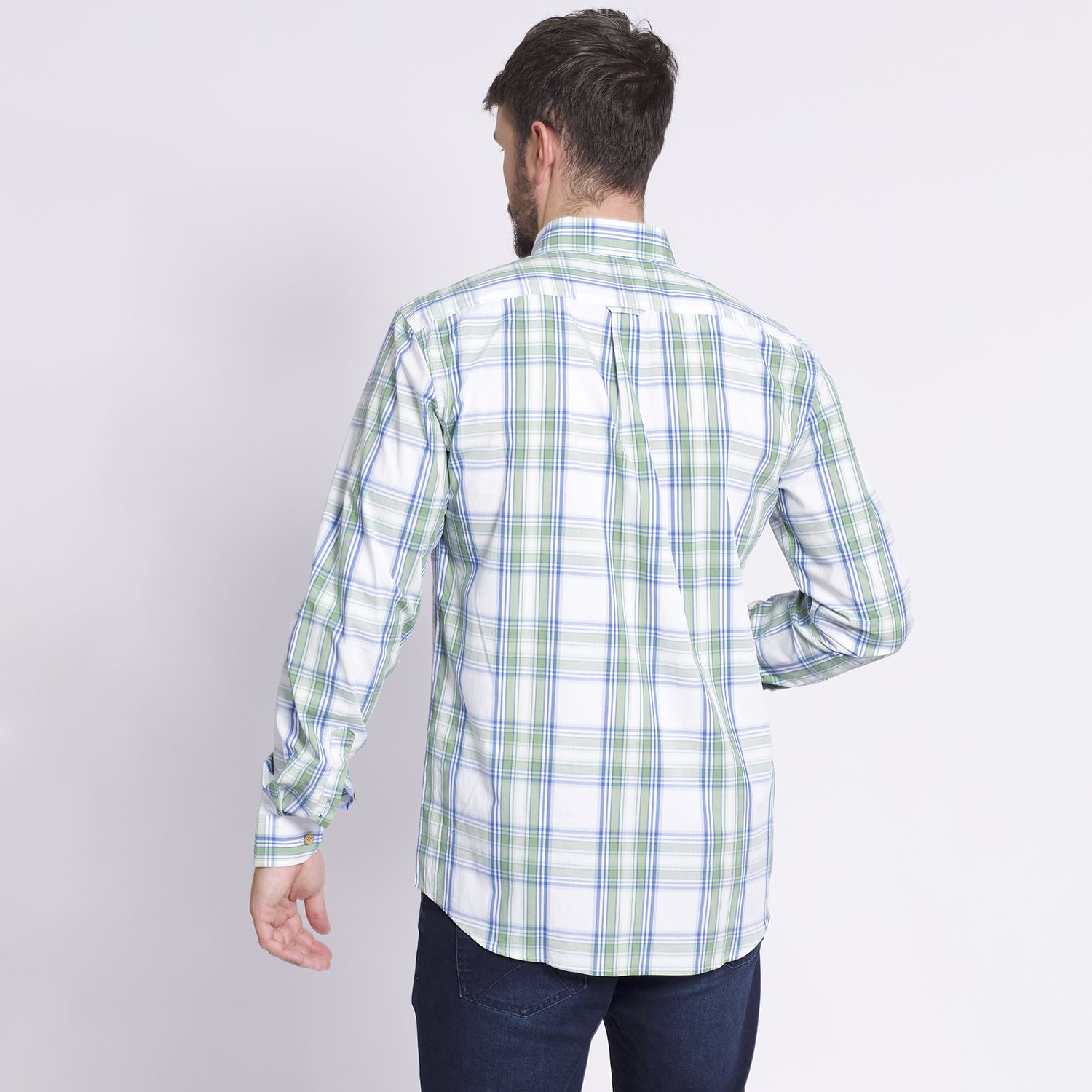 Camisa Manga Larga Escocesa Regular Fit Algodón