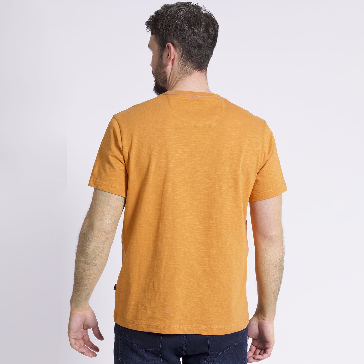 Polera Manga Corta Bolsillo Regular Fit Texturada