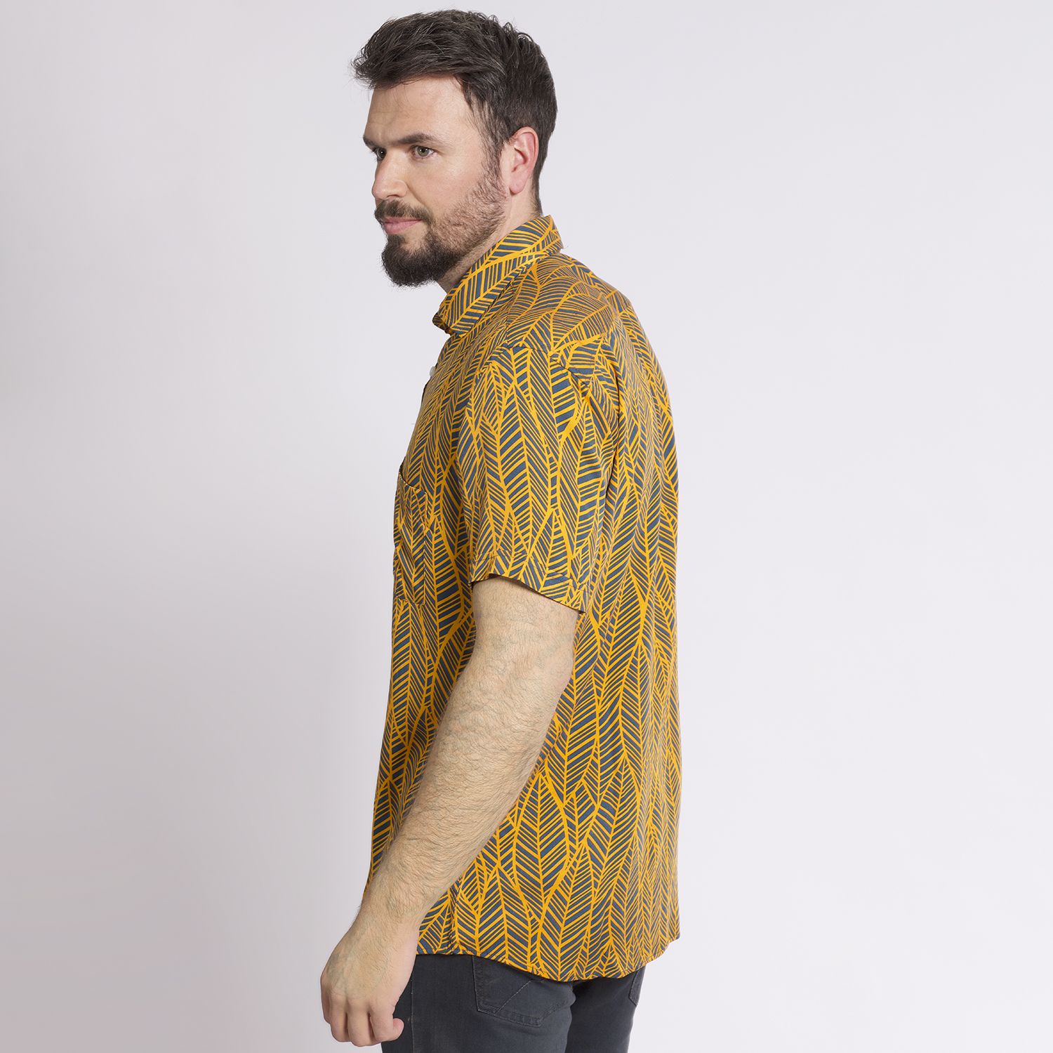 Camisa Manga Corta Casual Estampada