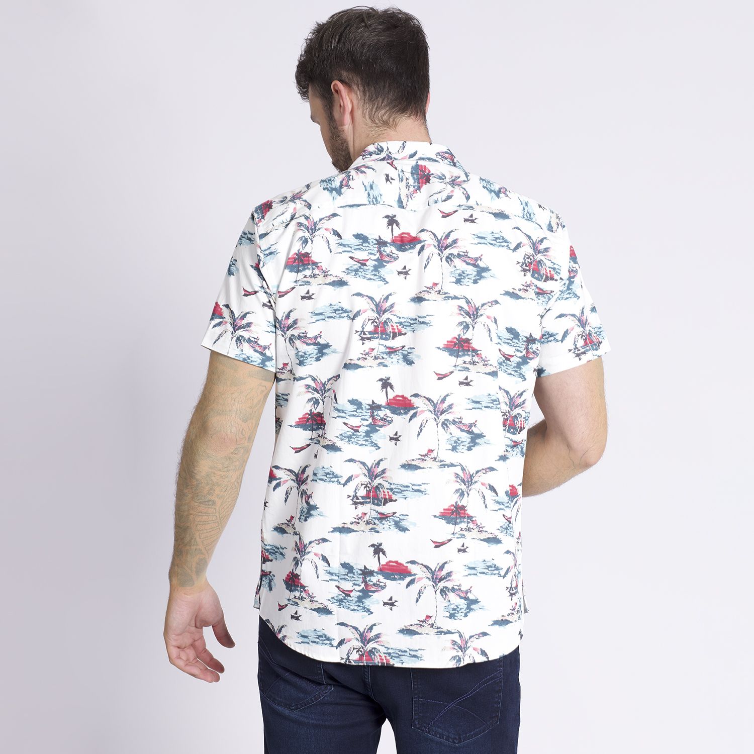 Camisa Manga Corta Guayabera Regular Fit Vintage