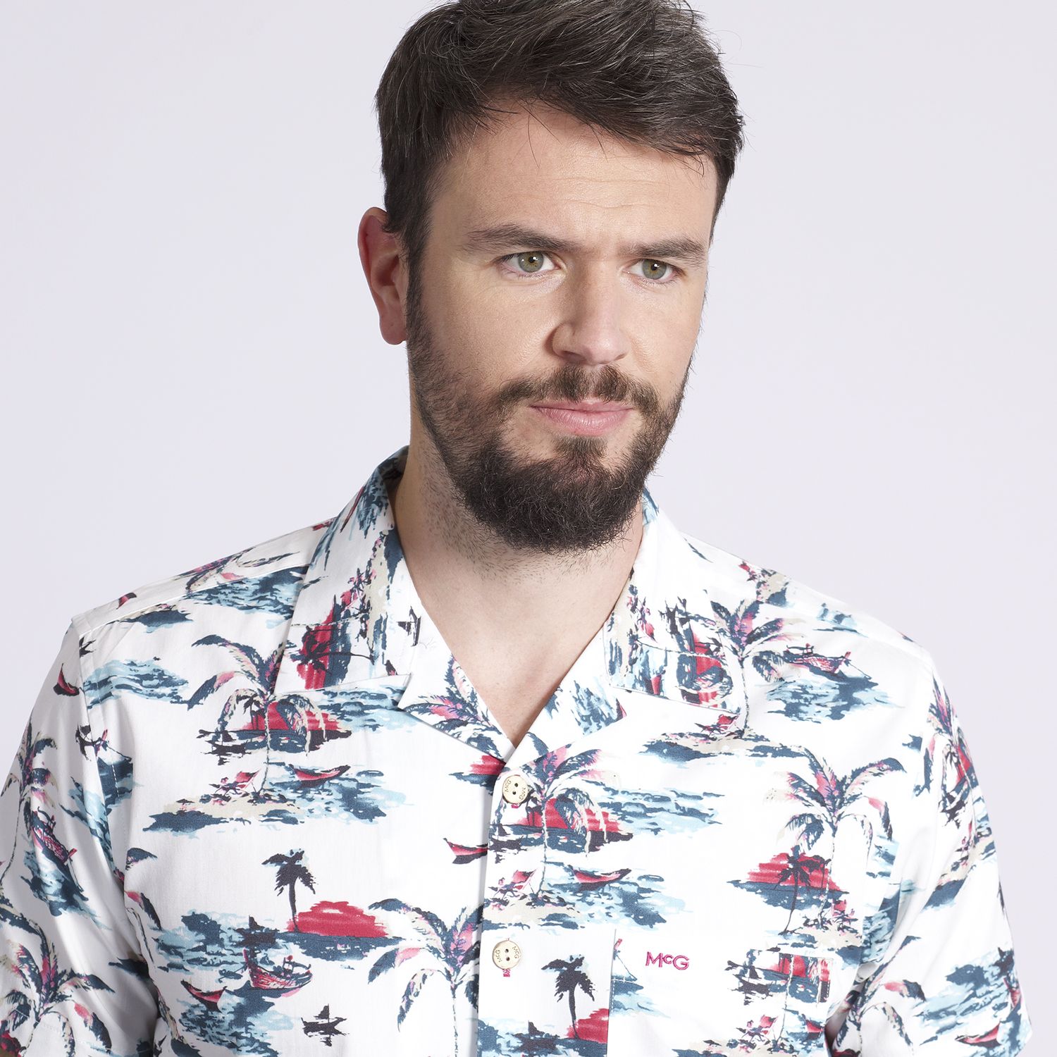 Camisa Manga Corta Guayabera Regular Fit Vintage