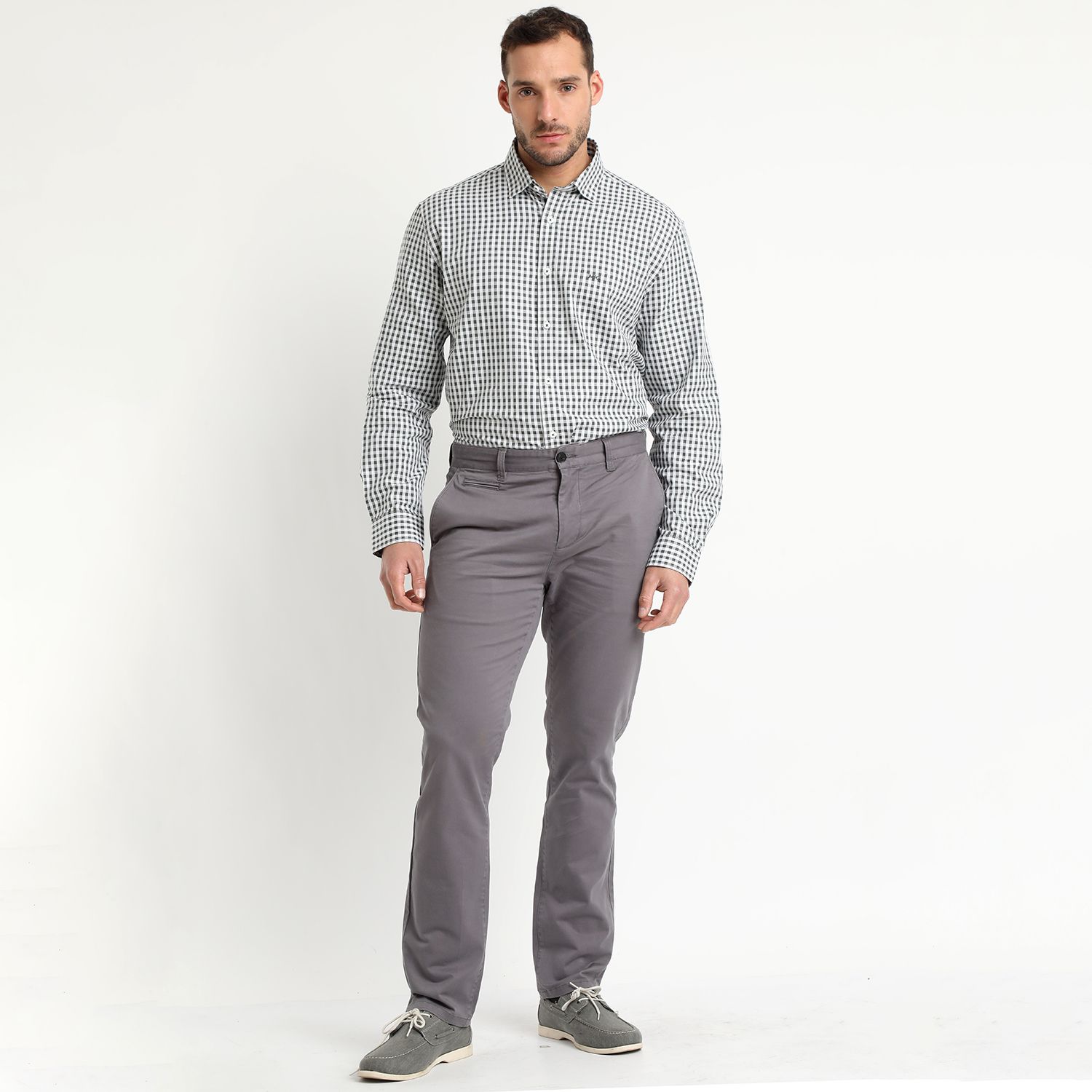 Camisa Manga Larga Cuadrillé Yd Regular Fit