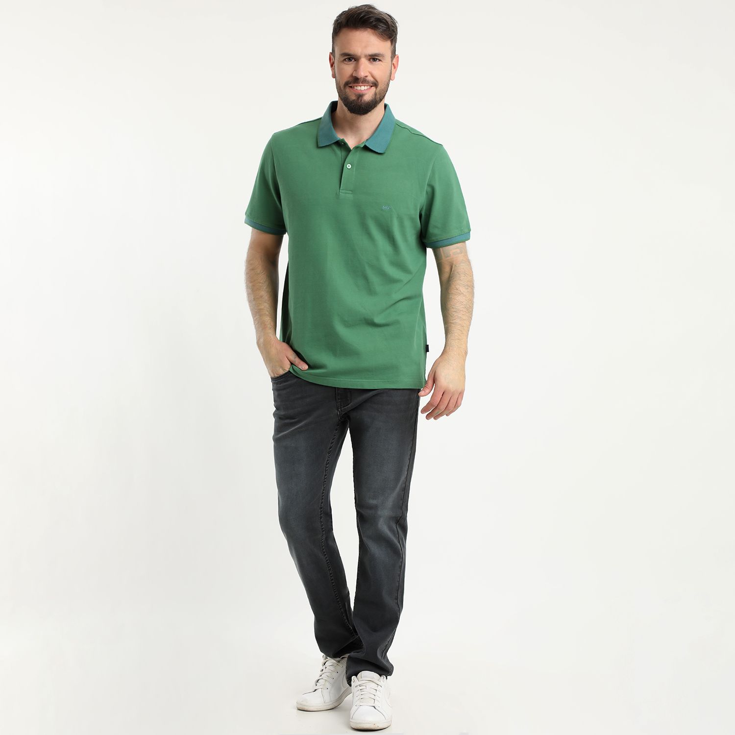 Polera Manga Corta Piqué Regular Fit Comfort Tech