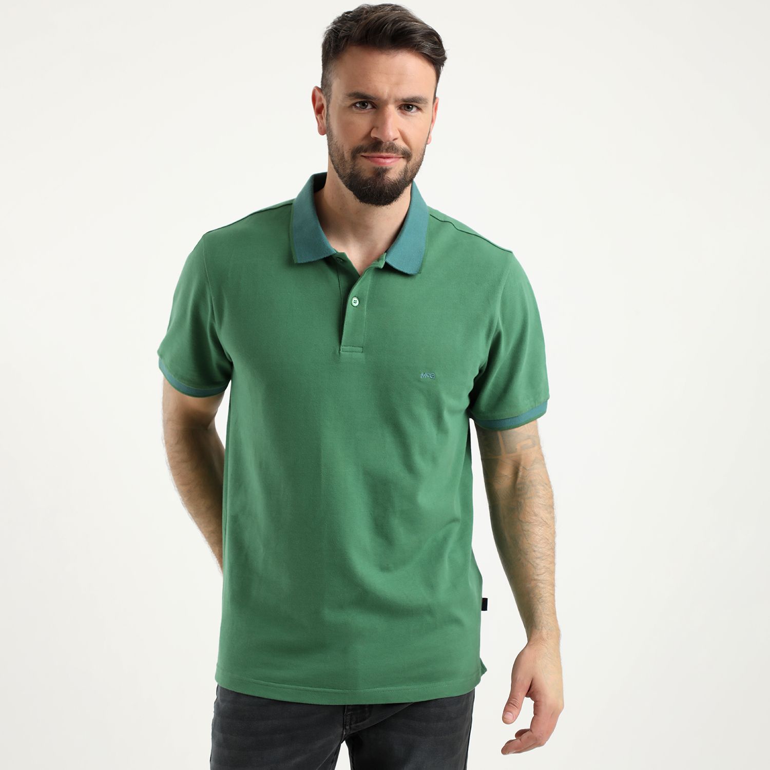 Polera Manga Corta Piqué Regular Fit Comfort Tech