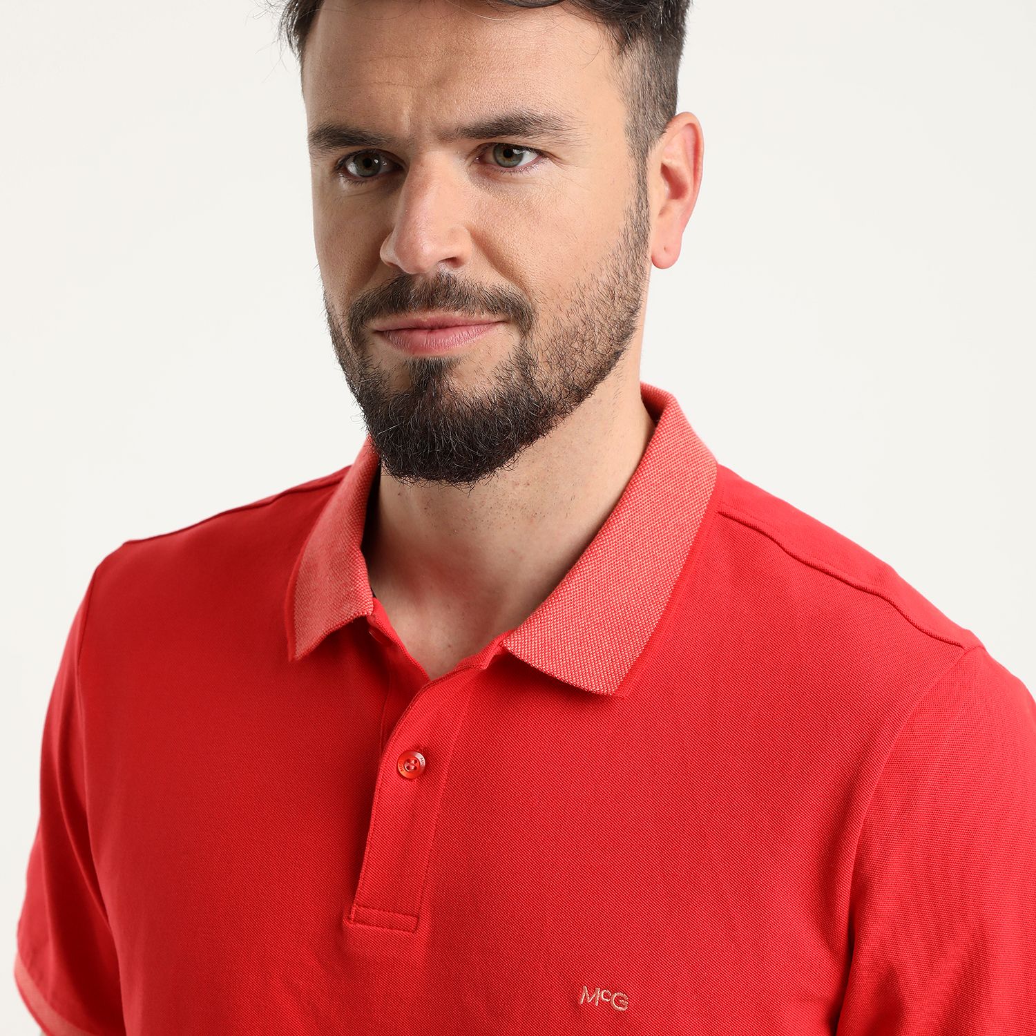 Polera Manga Corta Piqué Regular Fit Comfort Tech