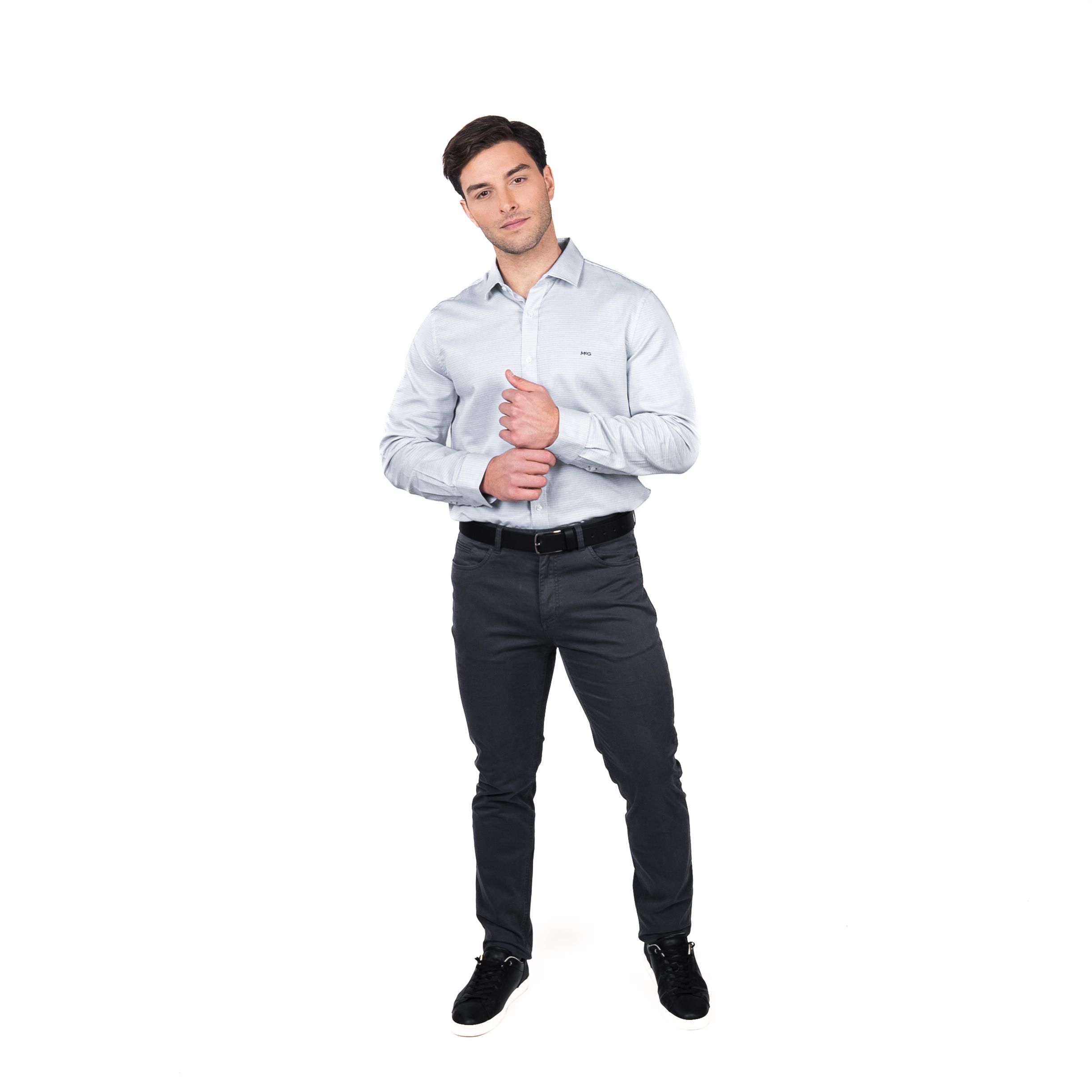 Camisa Williamsburg Jacquard Comfort Fit