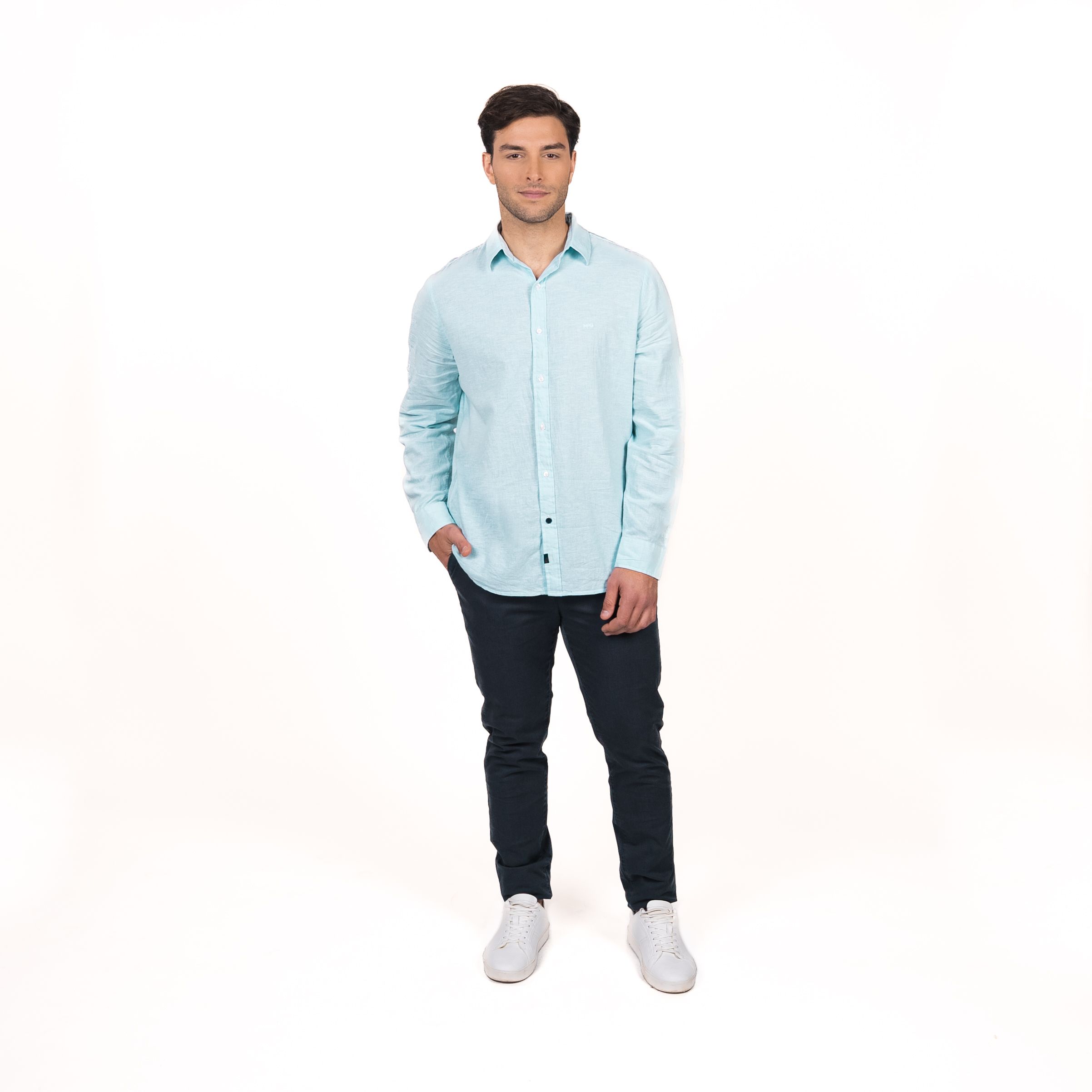 Camisa East Village Lino Regular Fit
