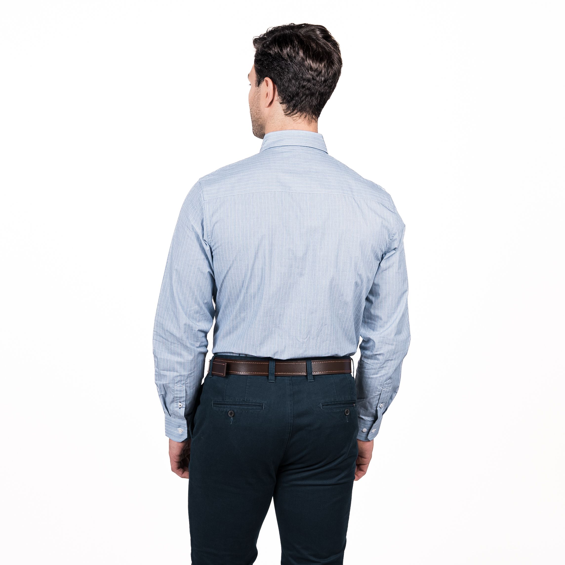 Camisa Rockefeller Smart Listada Comfort Fit
