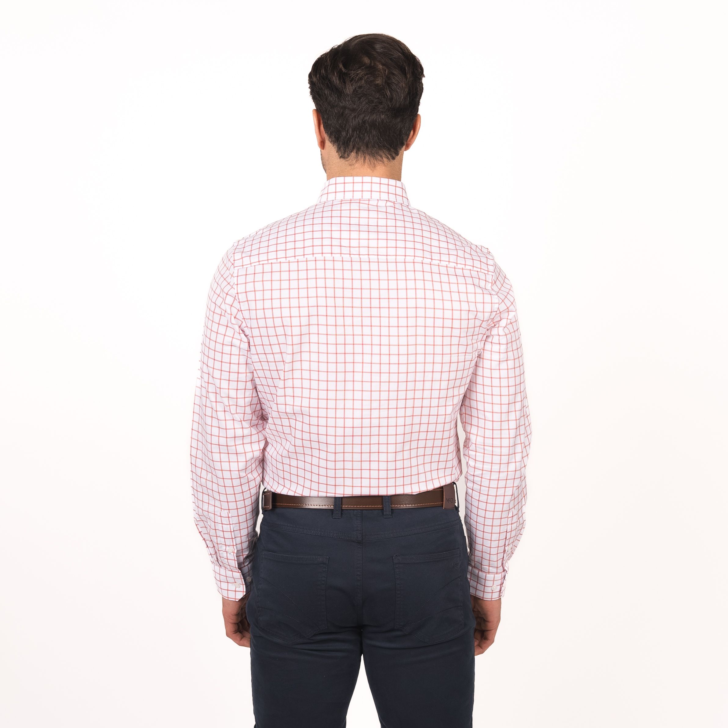 Camisa Wall Street Smart Cuadro Comfort Fit