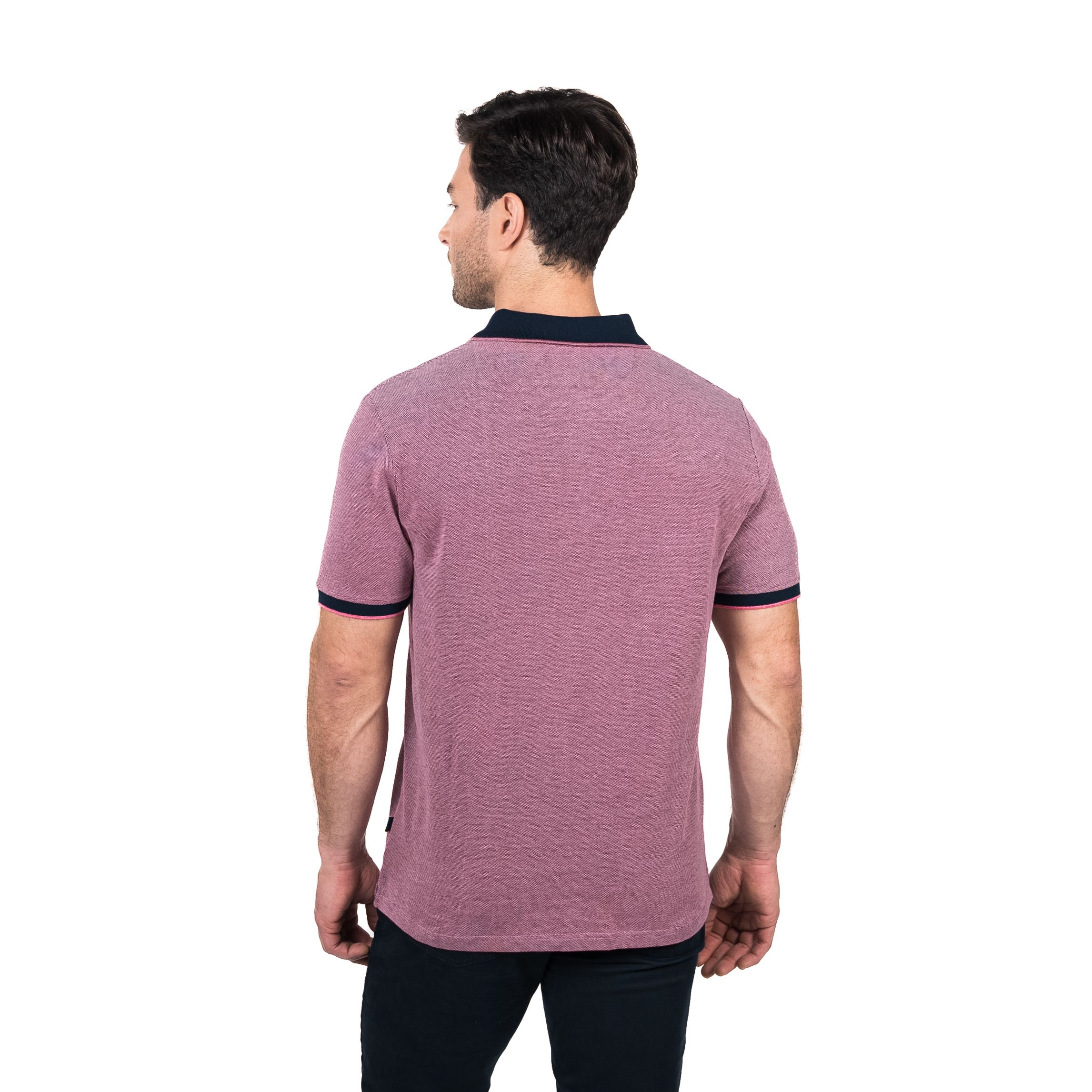 Polera Chelsea Jacquard Cuello Camisero