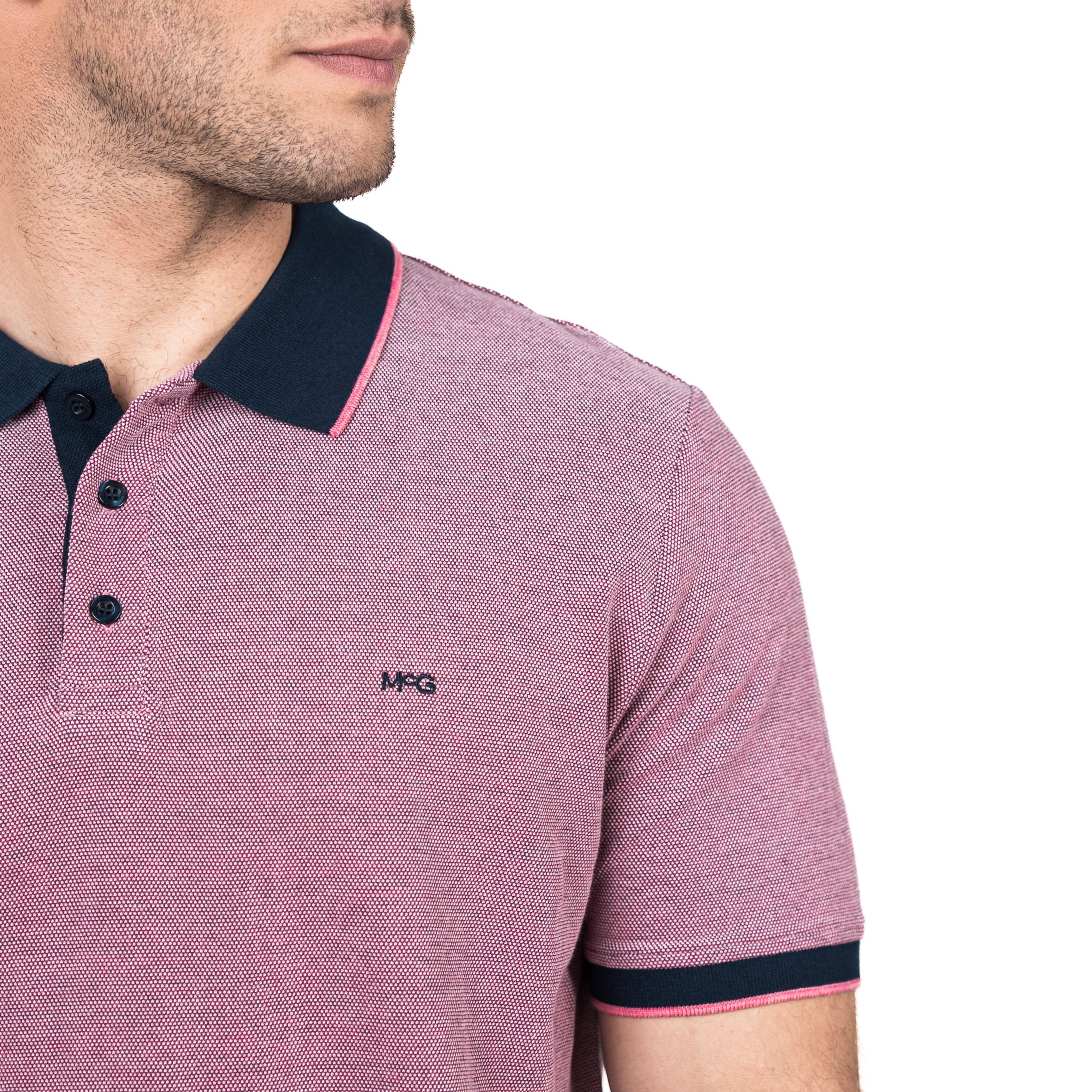 Polera Chelsea Jacquard Cuello Camisero