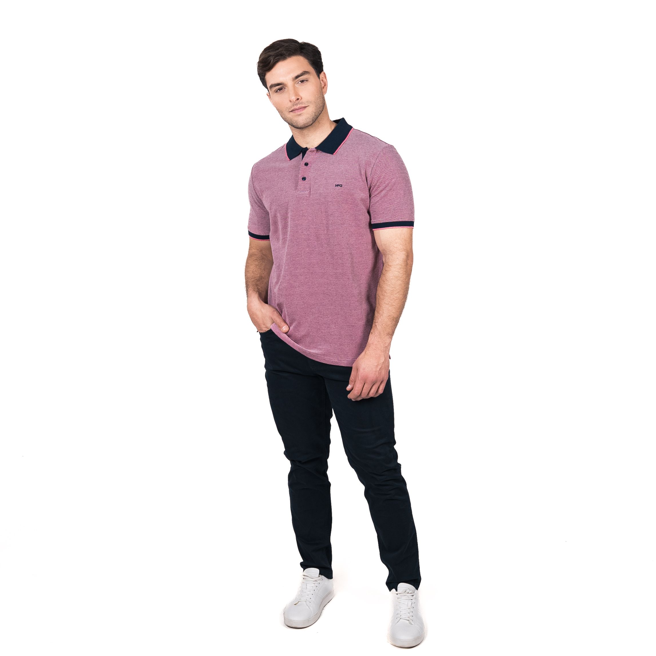 Polera Chelsea Jacquard Cuello Camisero
