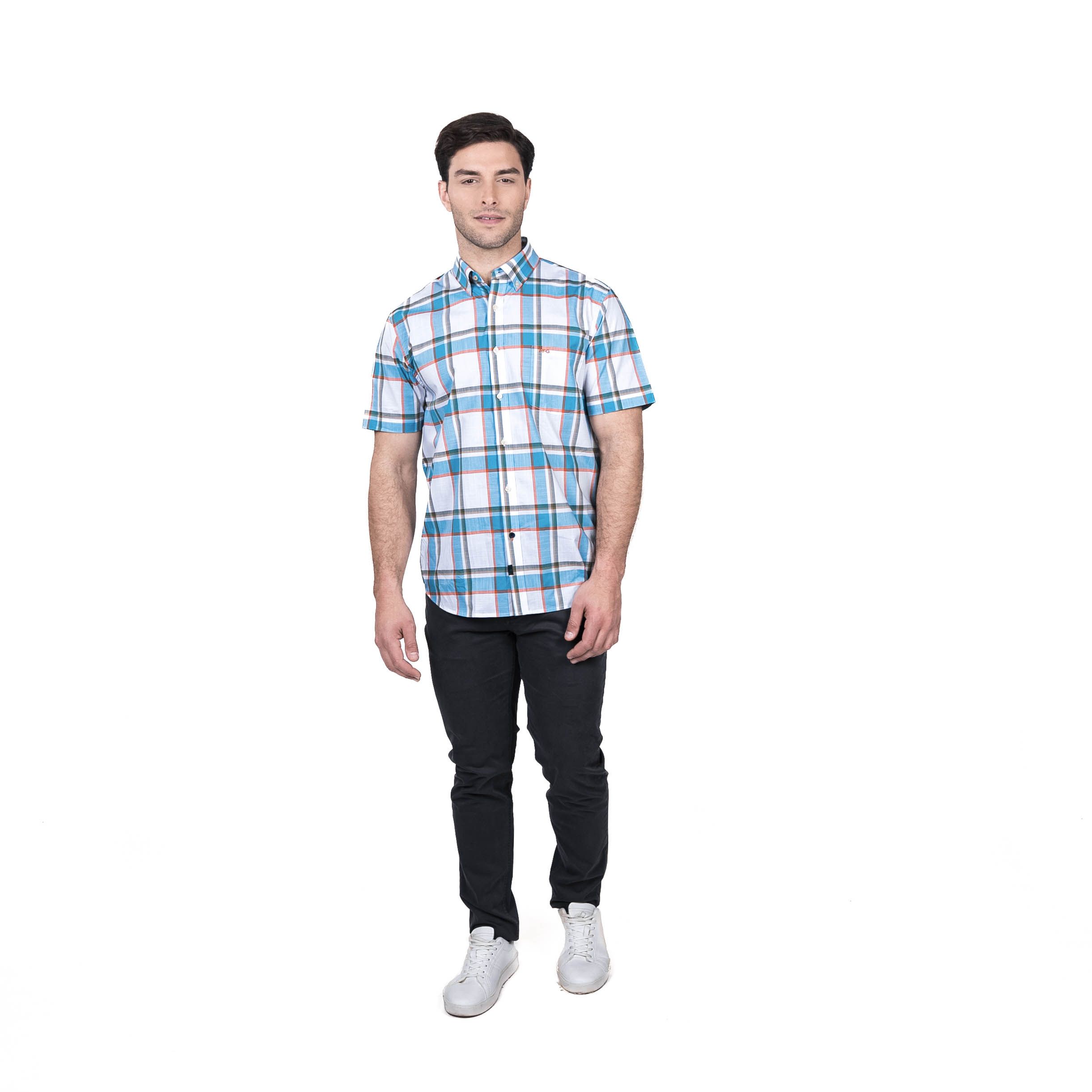 Camisa M/C Radio City Escocesa Regular Fit