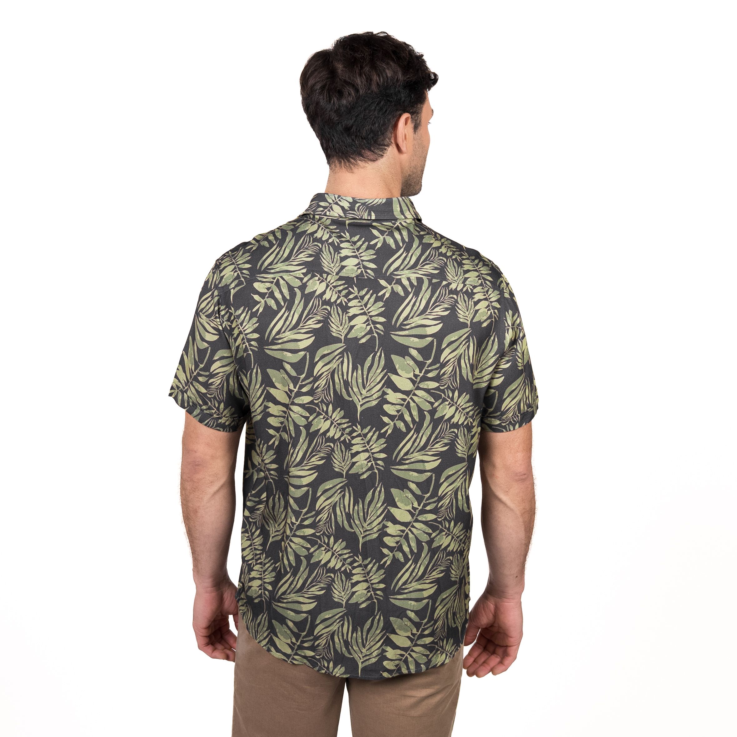 Camisa M/C Bowery Estampada Viscosa Regular Fit