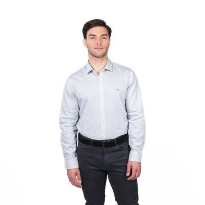 Camisa Williamsburg Jacquard Comfort Fit
