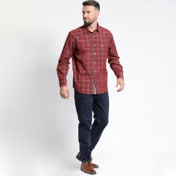 Camisa Manga Larga Micro Cotelé Yd Comfort Fit